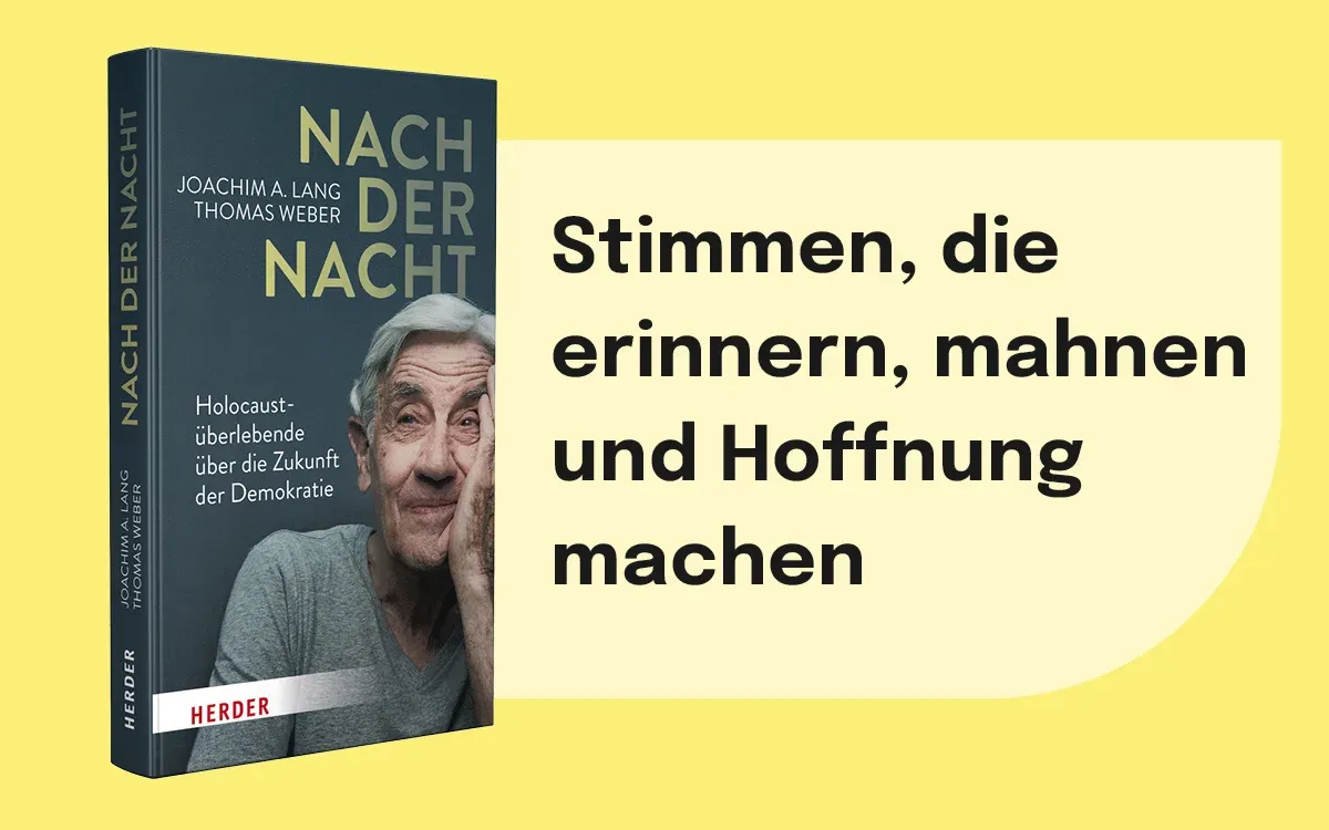 Auf dem Buchcover ist ein älterer Mann mit grauem Haar zu sehen, der eine Hand an sein Gesicht hält.