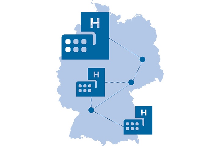 Philips Deutschlandkarte Hospitals