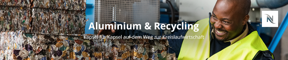 Nespresso Rubrik Aluminium Recycling Desktop