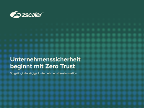 Zscaler eBook Zero Trust